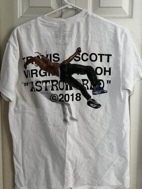 RARE Travis Scott Virgil Abloh Off White Cactus Jack Size Jordans Retro 4 Medium